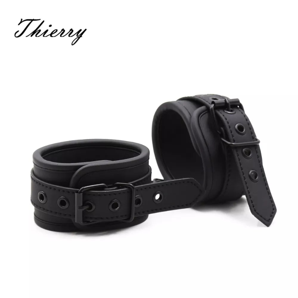 Thierry Adjustable Leather Bondage Restraints