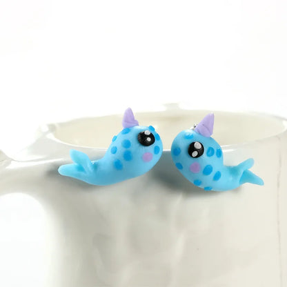 Adorable Cartoon Animal Earrings: Cute 3D Clay Designs for Girls of All Ages