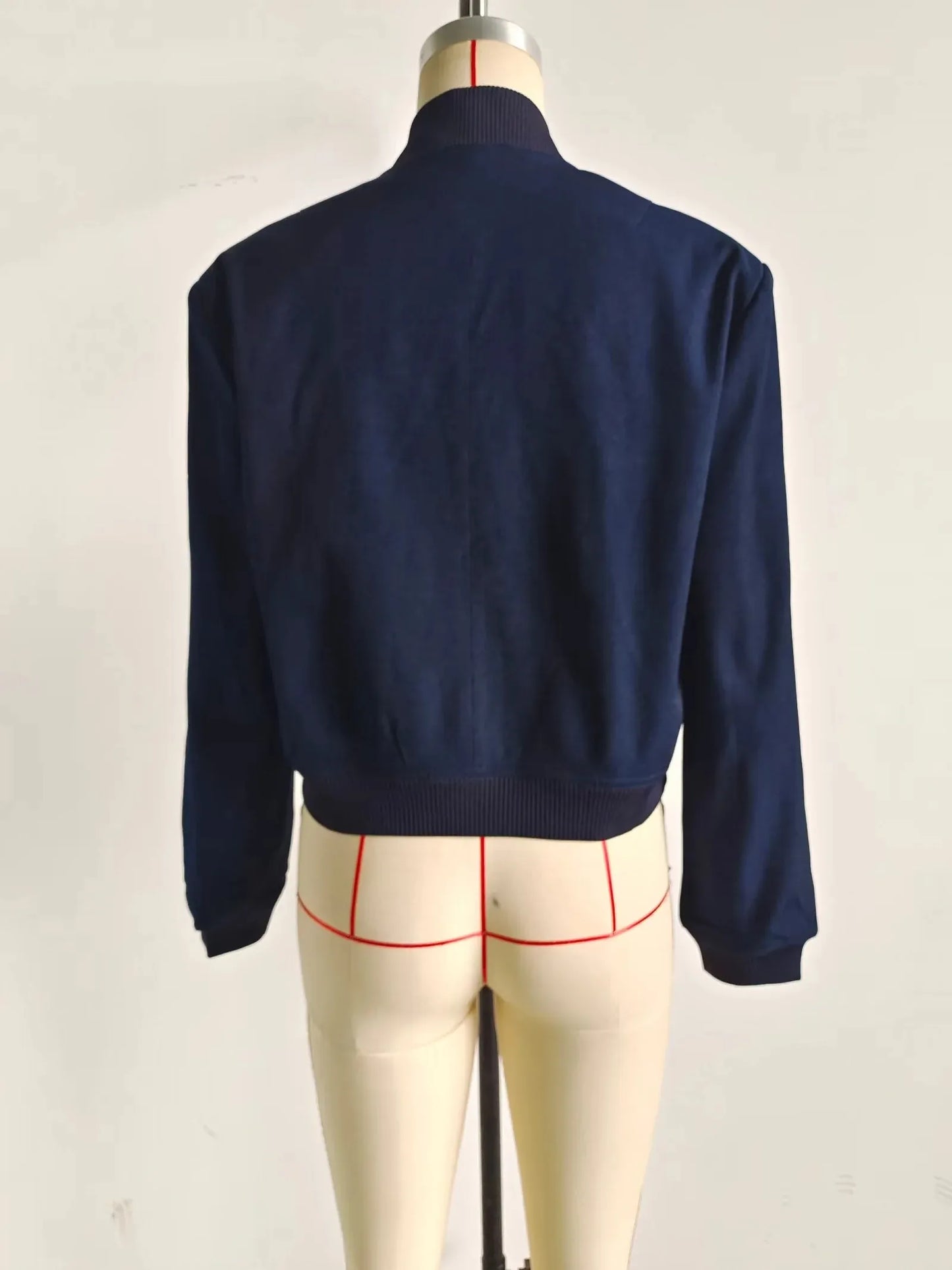 TRAFZA 2023 Vintage Slim Crop Jacket