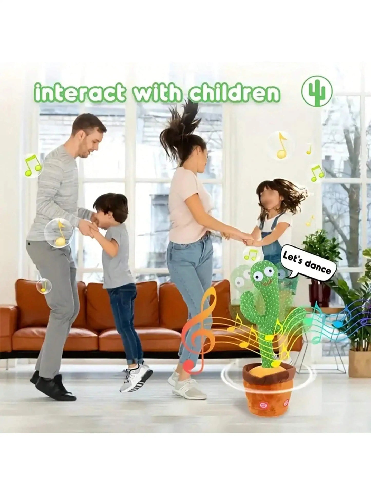 Interactive Dancing Cactus Toy: Singing, Mimicking, and Recording Fun