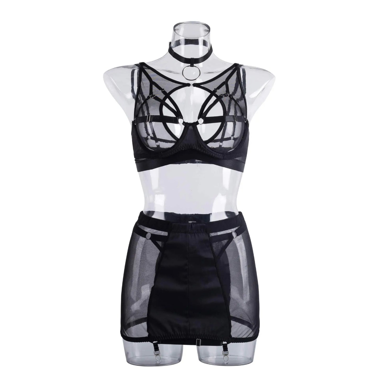 Yimunancy 5-Piece Gothic Lingerie Set