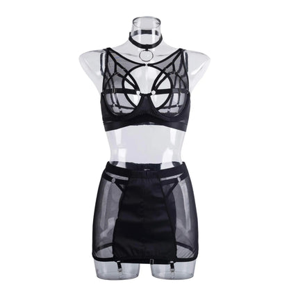 Yimunancy 5-Piece Gothic Lingerie Set