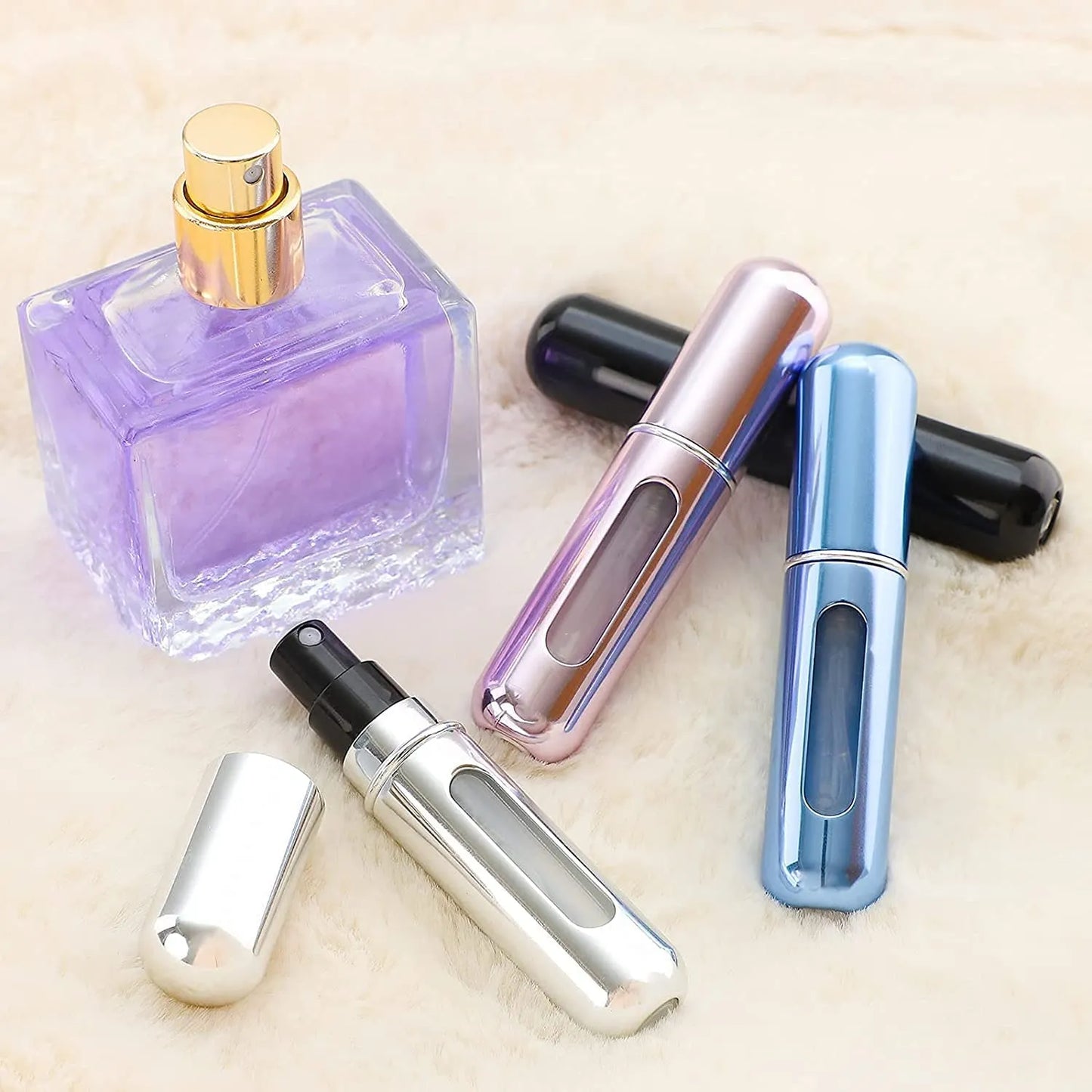 Portable Perfume Atomizer: Mini Aluminum Spray for Travel and Cosmetic