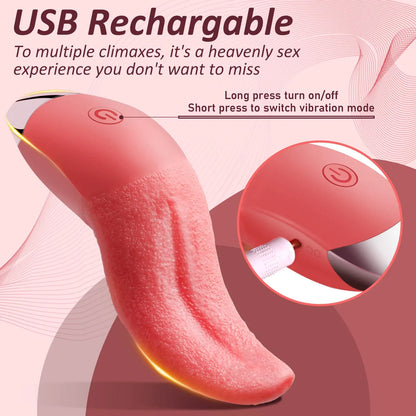 Warmth Infusion Pleasure Tongue Vibrator