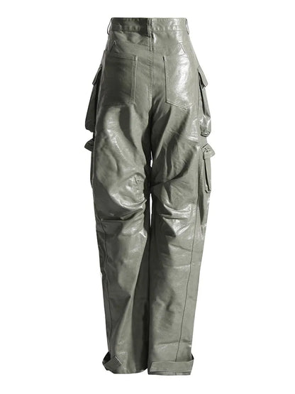 Urban Chic PU Leather Streetwear Pants