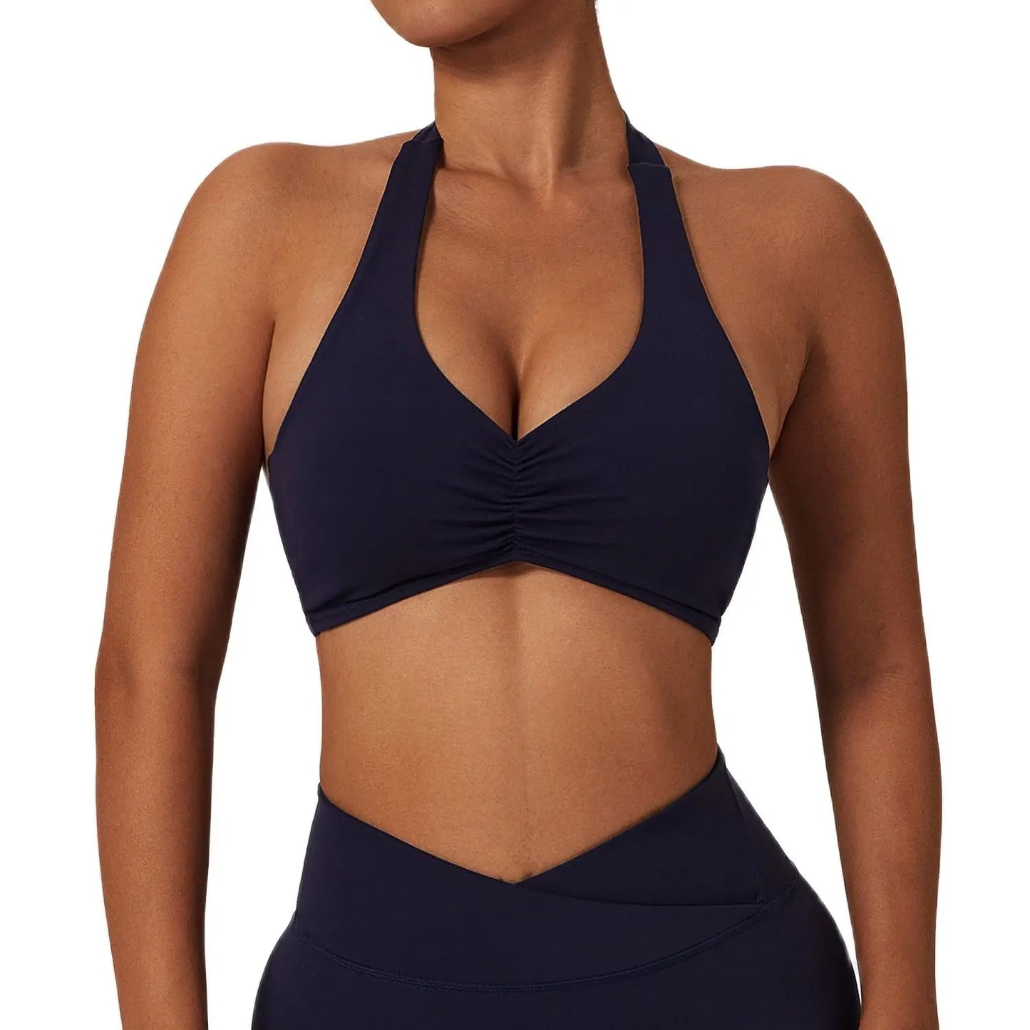 High Support Halter Sports Bra - NCLAGEN Impact Fitness Essential