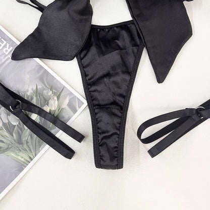 Yimunancy 3-Piece Bow Lingerie Set