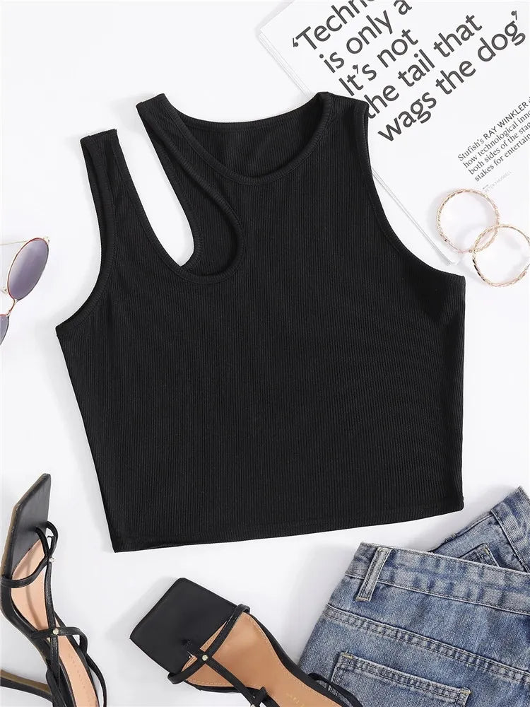 Summer Chic Rib-Knit Tank Top