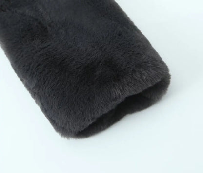 TRAFZA Winter Warmth Fur Coat