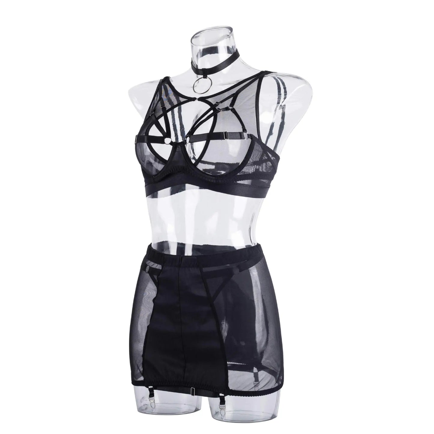 Yimunancy 5-Piece Gothic Lingerie Set