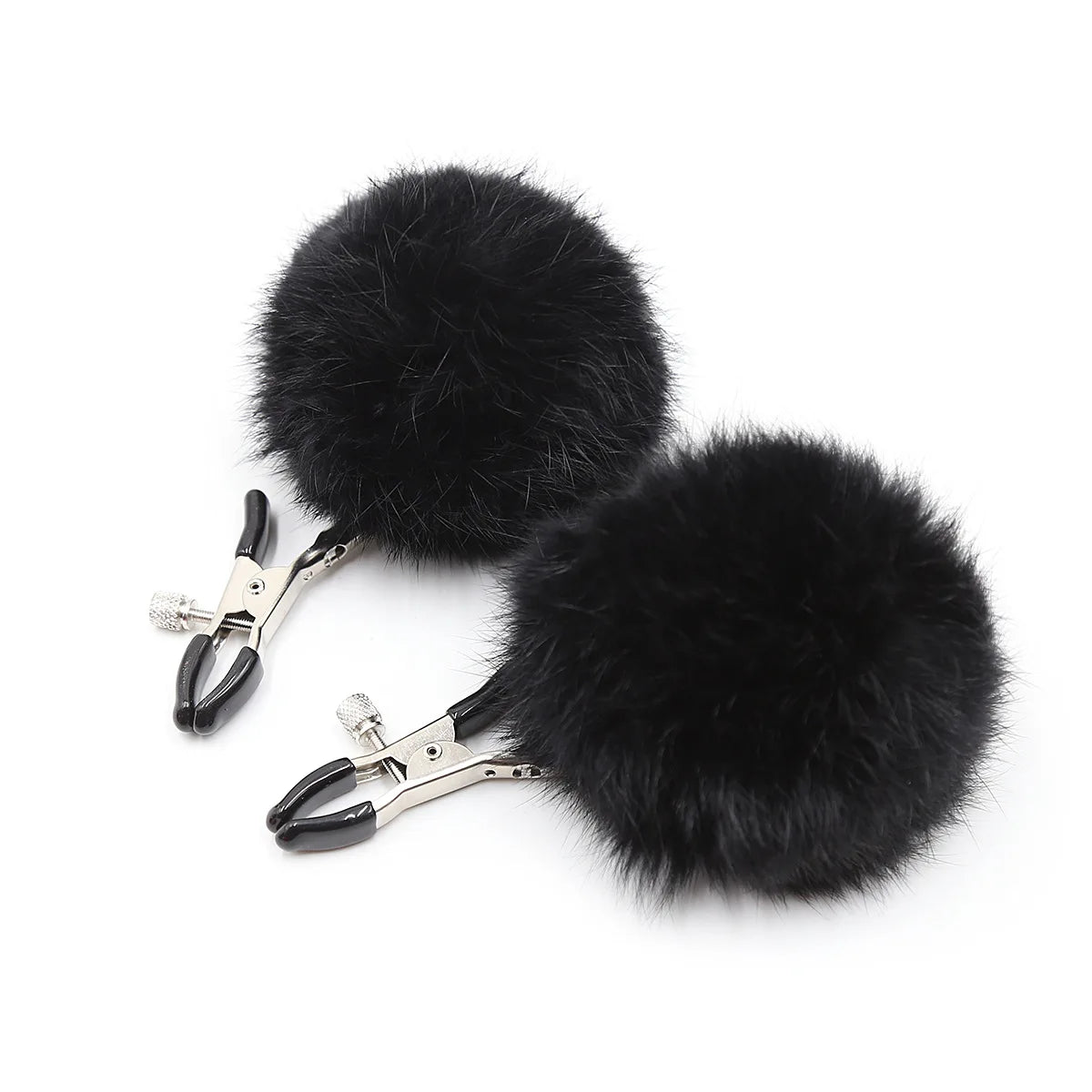 Adjustable Fur Furry Nipple Clips