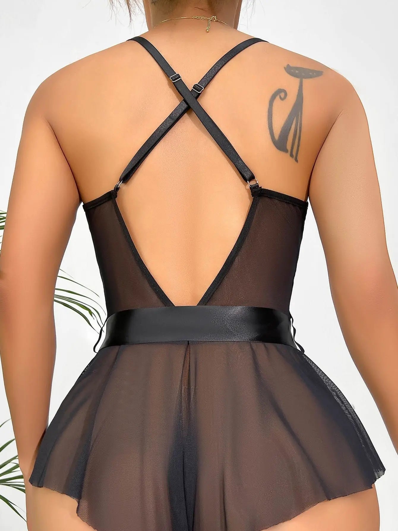 Lace-Up Bodysuit: Sensual Elegance