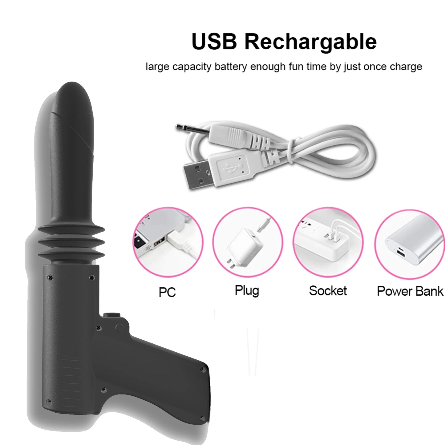 Telescopic AV Vibrator Massager