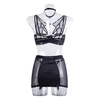 Yimunancy 5-Piece Gothic Lingerie Set