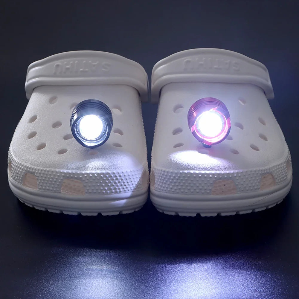 Outdoor LED Headlights for Crocs Shoes: Waterproof and Portable Camping Accessory