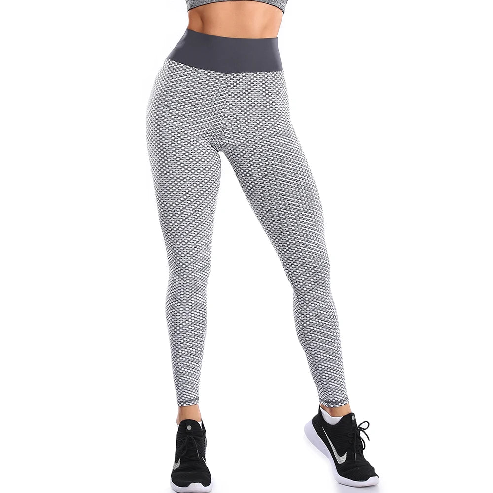 SculptFit Seamless Mesh Leggings - High Waist Push Up