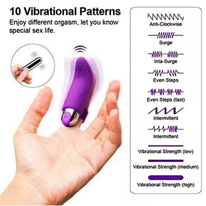 Rechargeable Finger Vibrator with 10 Speeds