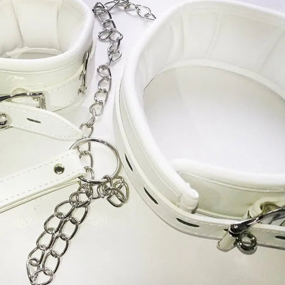 Thierry Luxury White Bondage Restraint Set