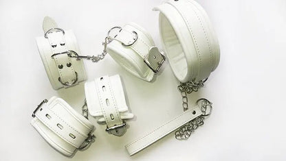 Thierry Luxury White Bondage Restraint Set