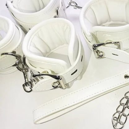 Thierry Luxury White Bondage Restraint Set