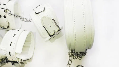 Thierry Luxury White Bondage Restraint Set