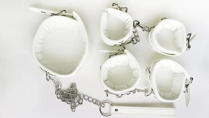 Thierry Luxury White Bondage Restraint Set