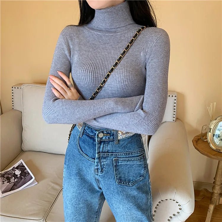 Cozy Knit Turtleneck Sweater