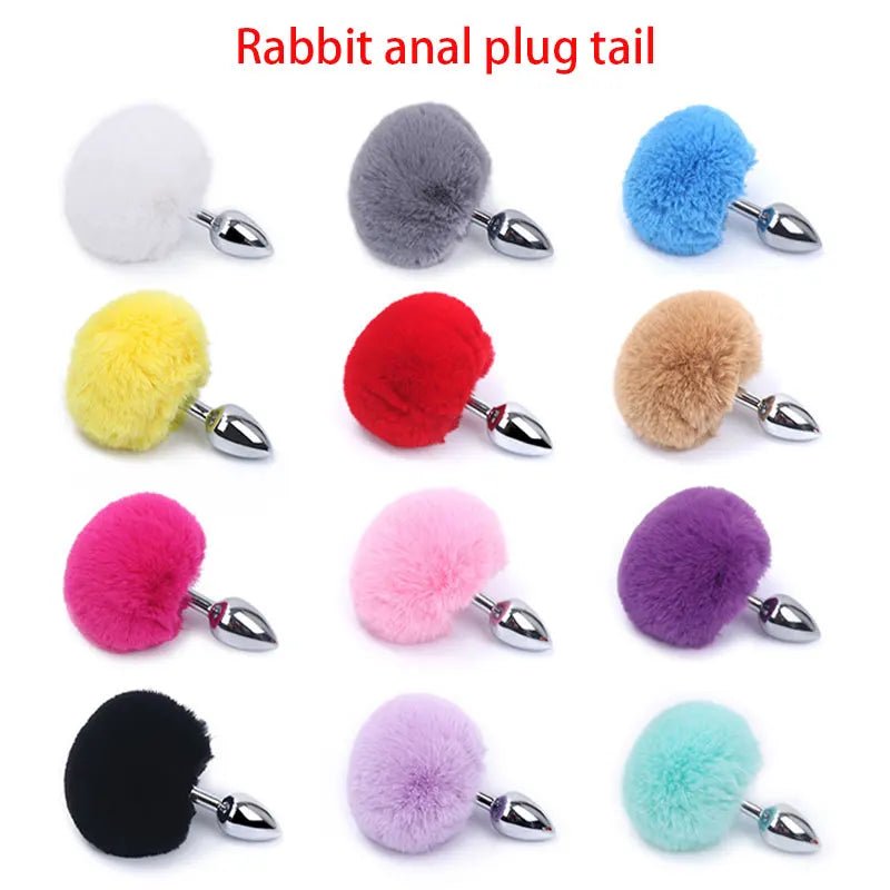 Sensual Rabbit Tail Anal Plug