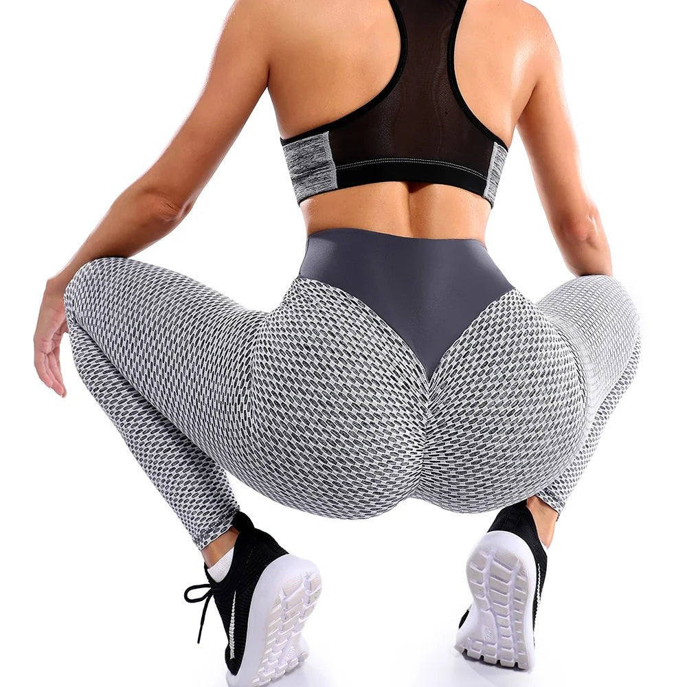 SculptFit Seamless Mesh Leggings - High Waist Push Up