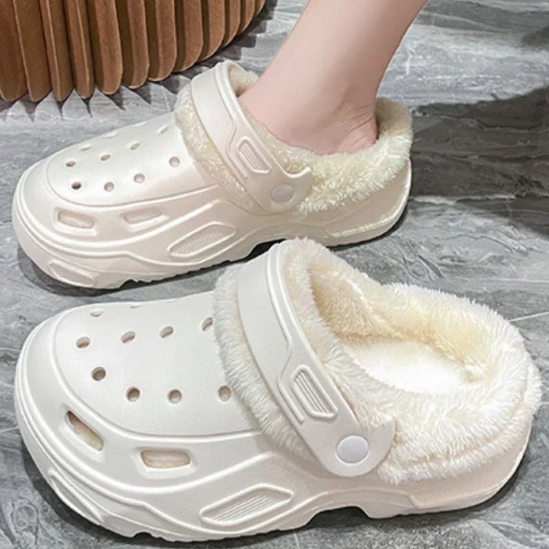 Luxury Plush Slippers - 2024 Winter Edition with Thick High Heel