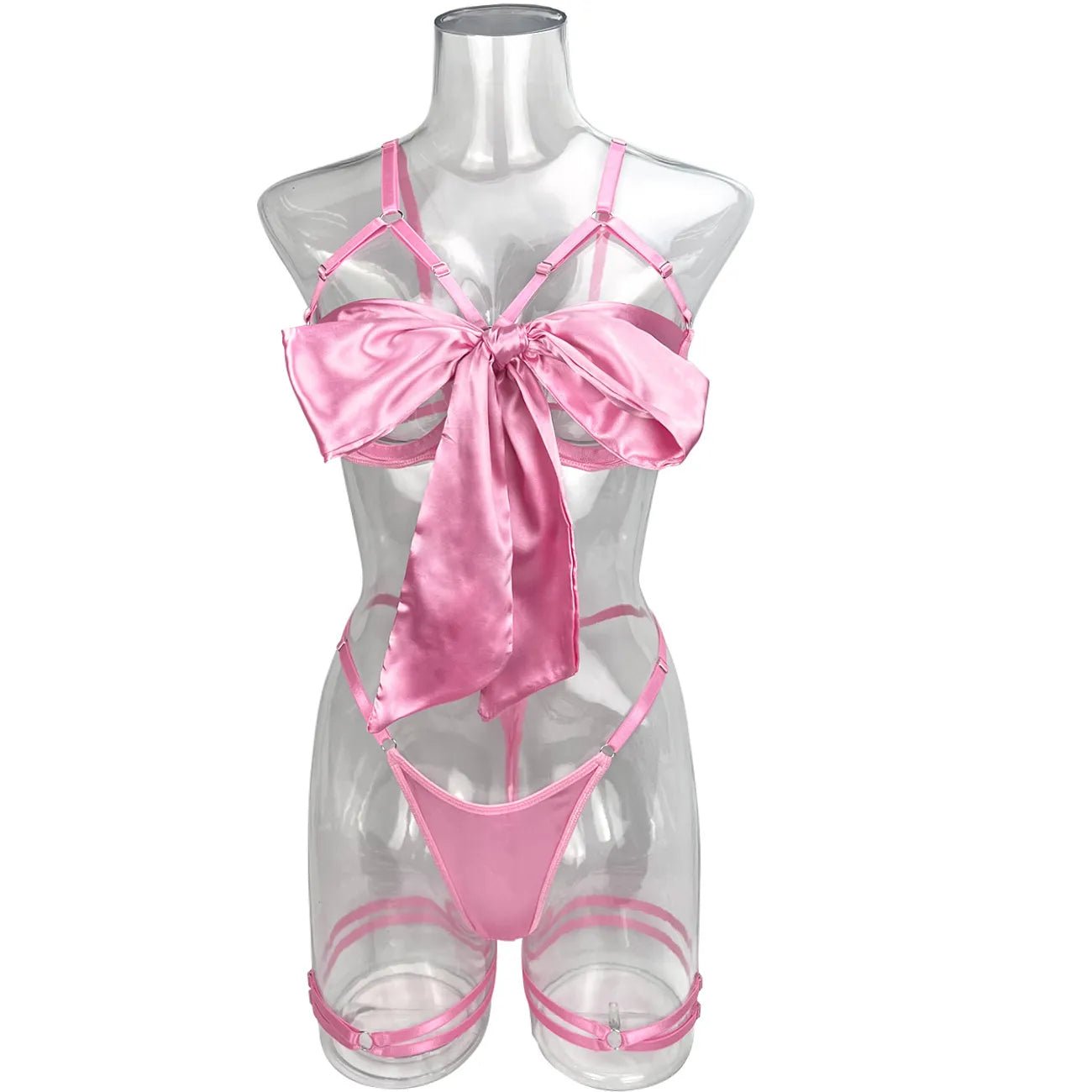 Yimunancy 3-Piece Bow Lingerie Set