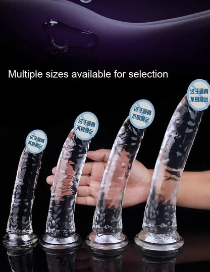 Lifelike Jelly Dildo with Powerful Suction