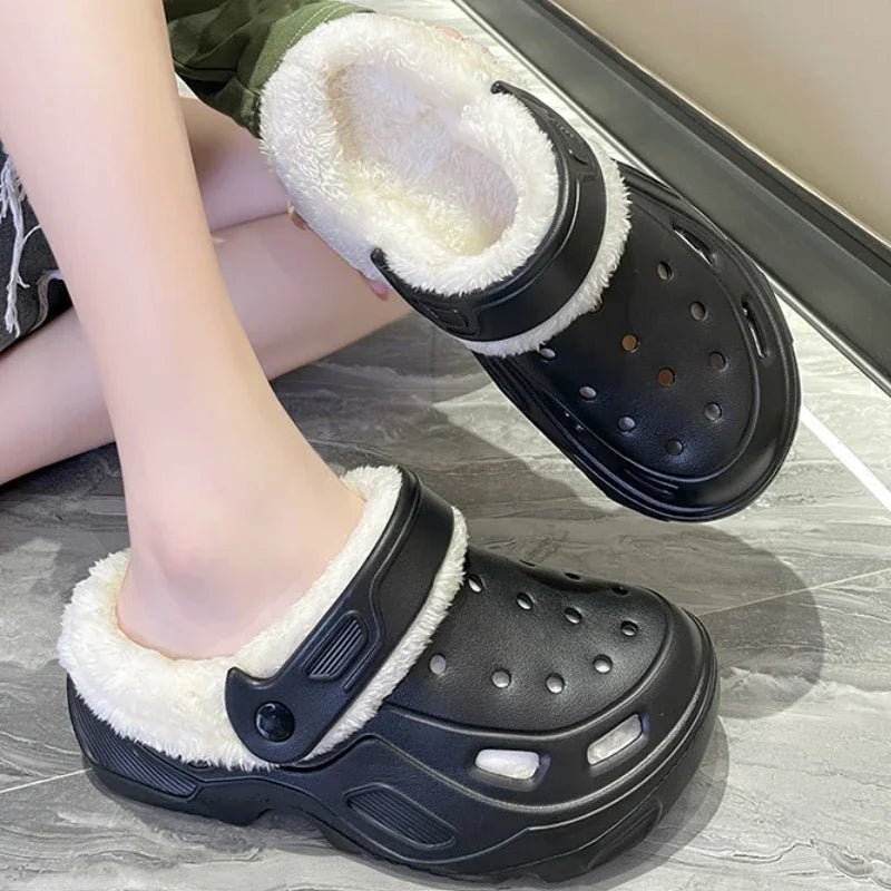 Luxury Plush Slippers - 2024 Winter Edition with Thick High Heel