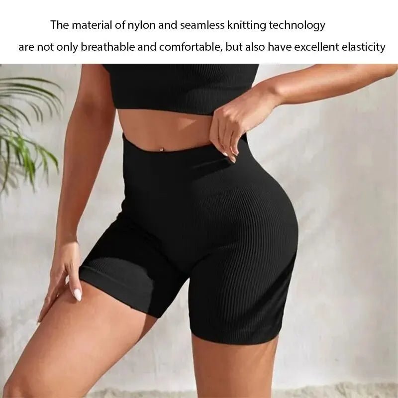 Seamless High-Waisted Yoga Shorts