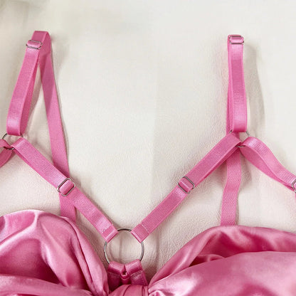 Yimunancy 3-Piece Bow Lingerie Set