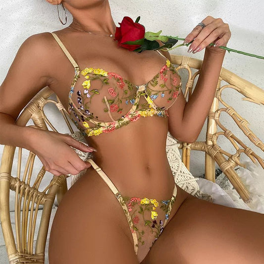 Floral Lace 2-Piece Bra Set