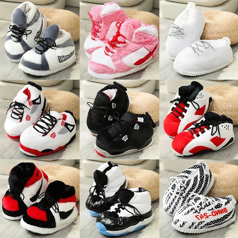 Winter Wonderland Plush Shoes - Cute Cartoon Animal Design