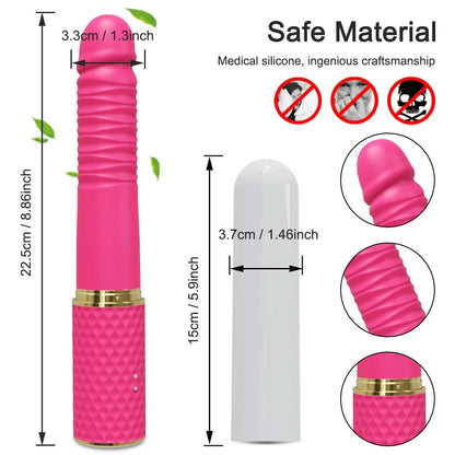 Telescopic Dildo Vibrator - Automatic Pleasure Machine