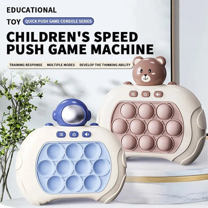 Interactive Pop Quick Bubbles Game Machine: Cartoon Fun for Kids, Stress-Relieving Sensory Toy