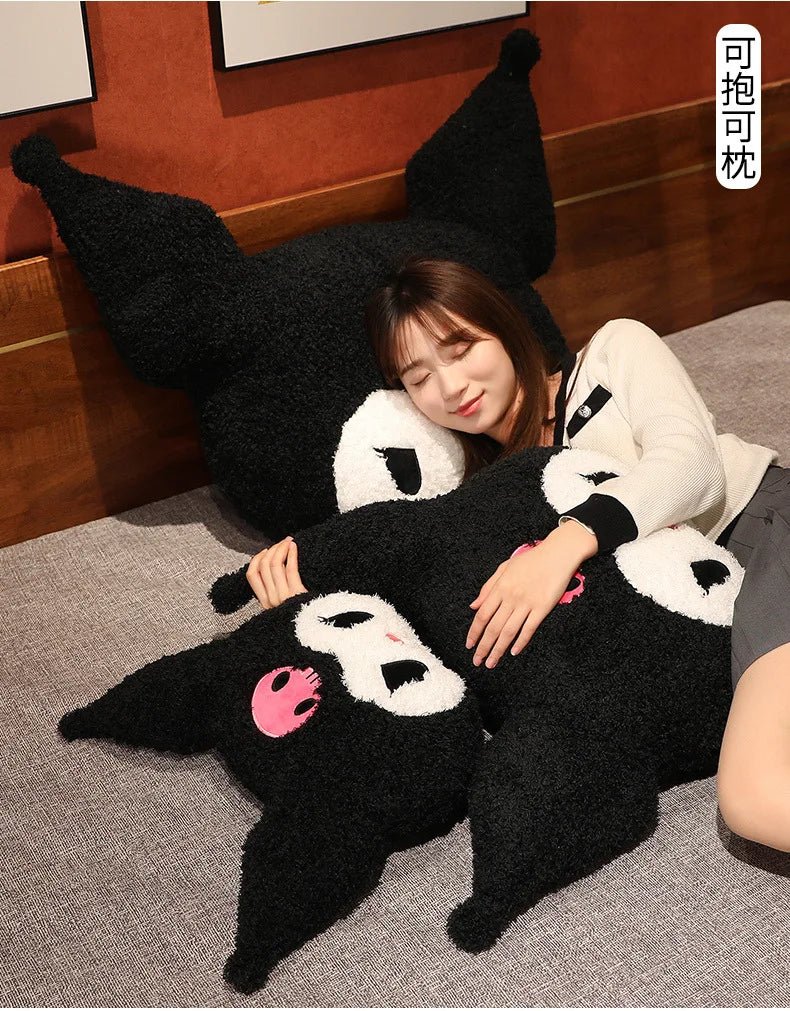 Kuromi Little Devil Plush Pillow: Oversized 80cm Cute Cartoon Doll