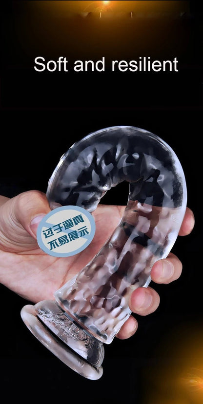 Lifelike Jelly Dildo with Powerful Suction