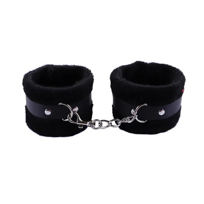 Punk Fluffy Leather Restraint Set