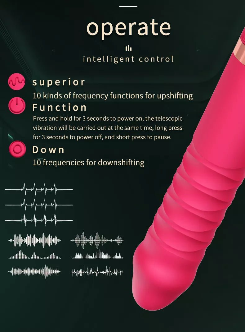 Telescopic Dildo Vibrator - Automatic Pleasure Machine