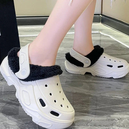 Luxury Plush Slippers - 2024 Winter Edition with Thick High Heel