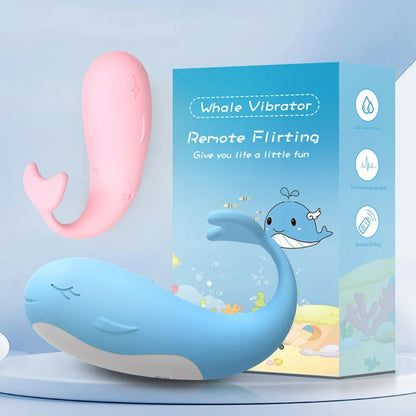 Remote-Controlled Heating Whale Vibrator