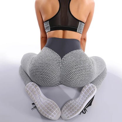 SculptFit Seamless Mesh Leggings - High Waist Push Up