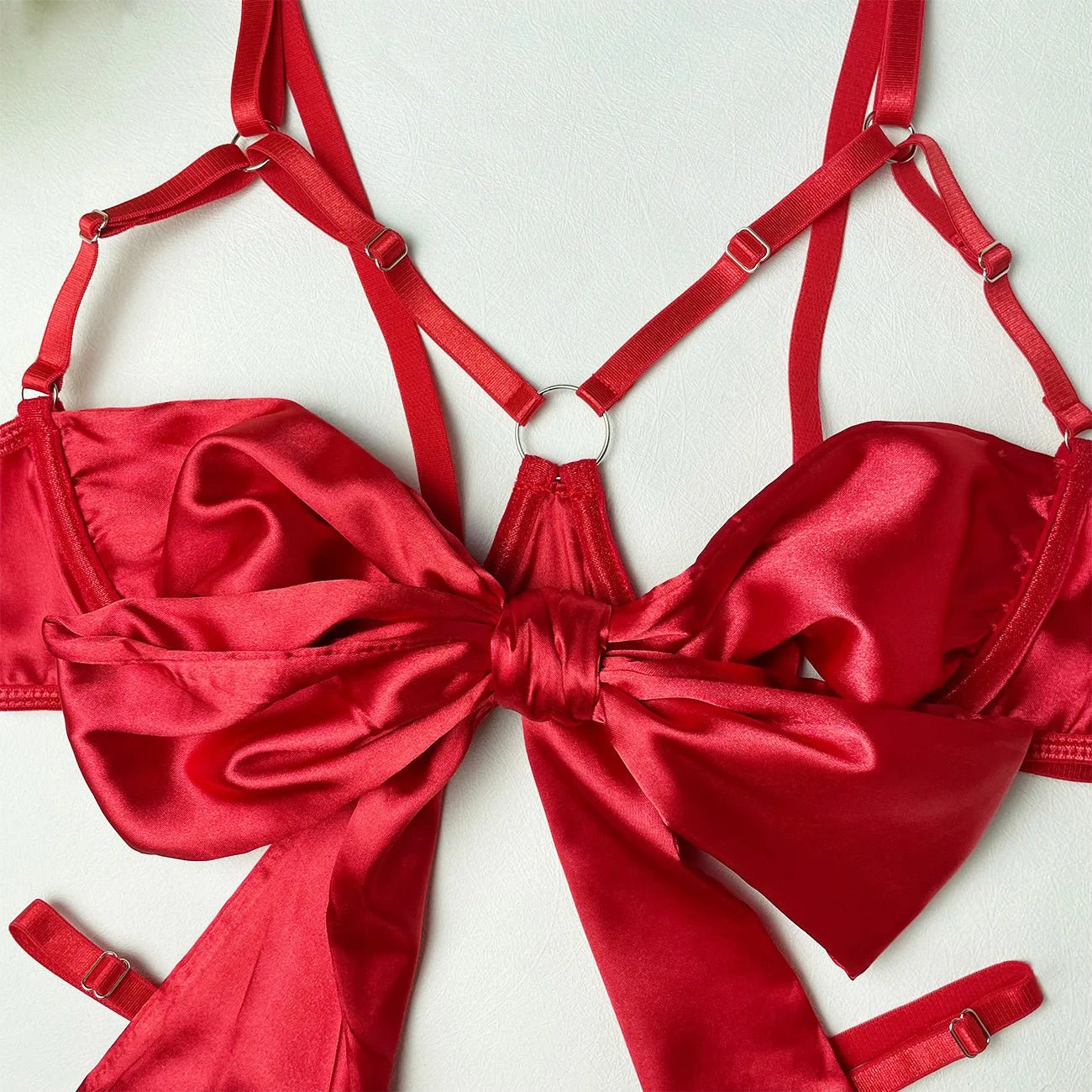 Yimunancy 3-Piece Bow Lingerie Set