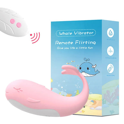 Remote-Controlled Heating Whale Vibrator