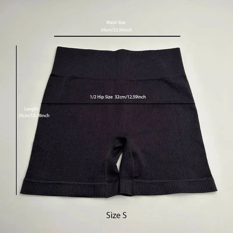 Seamless High-Waisted Yoga Shorts