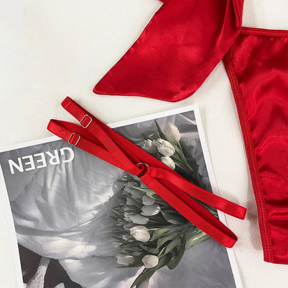 Yimunancy 3-Piece Bow Lingerie Set